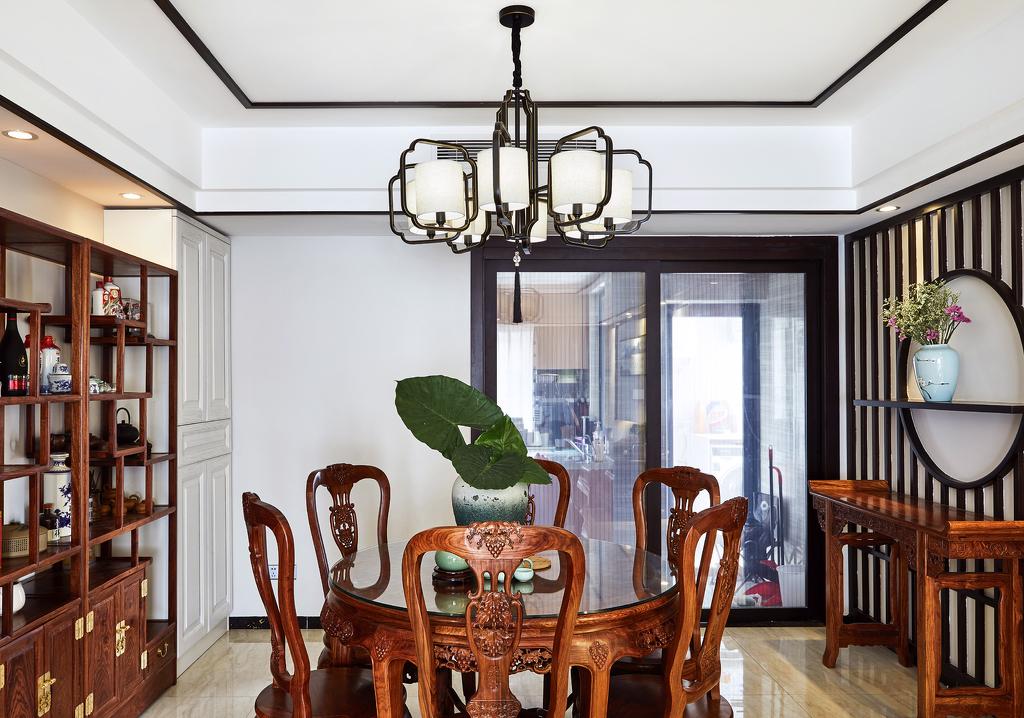 新中式禅意空间 | 红木家具的轻盈演绎-12