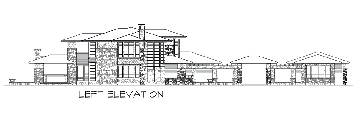 当代三居室房屋计划  方案4458-4