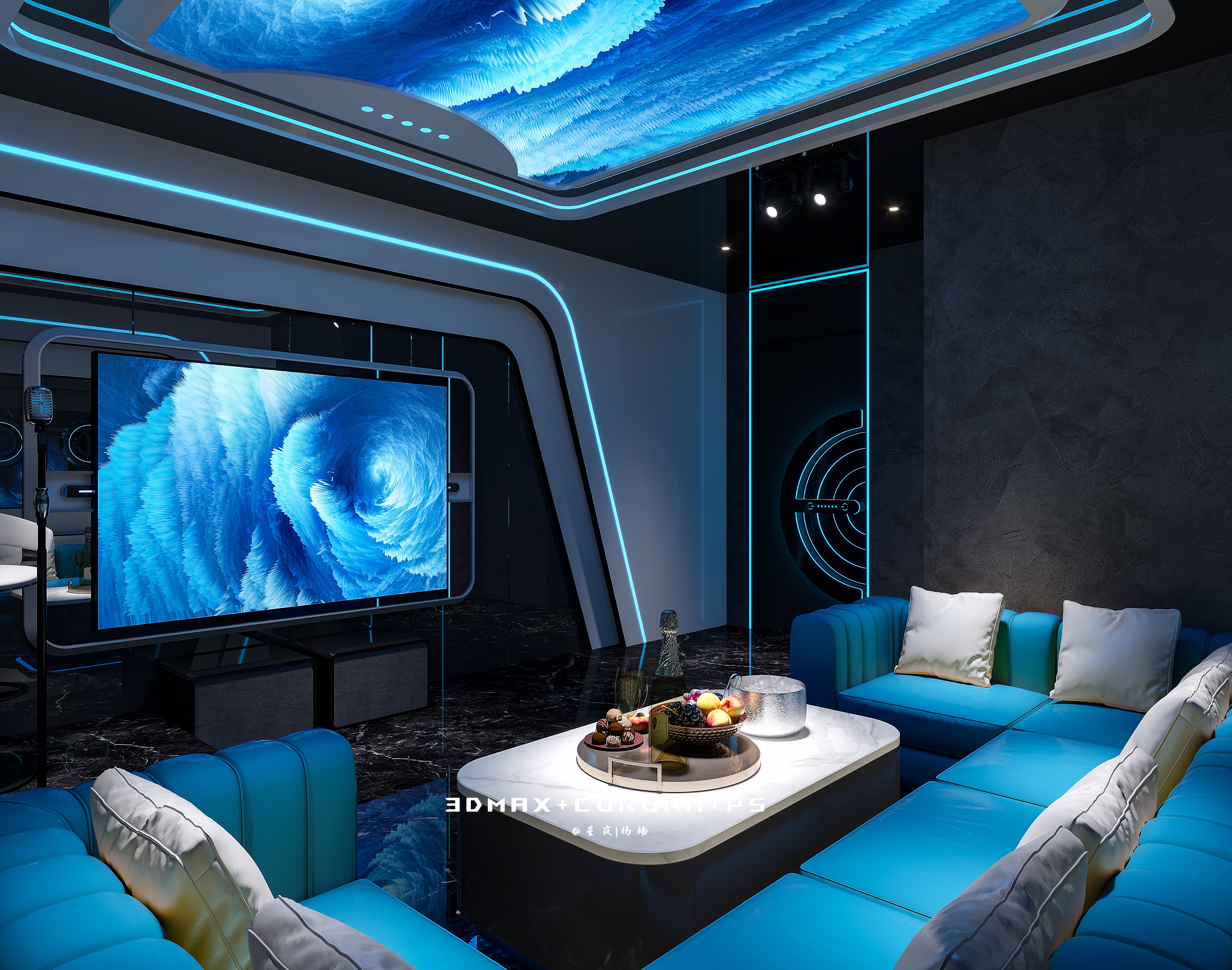 潮流碰撞 以独特的方式打破禁锢，KTV娱乐空间设计-7