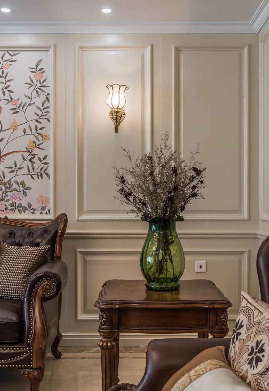 美式古典融合中式禅意复古美家丨意巢设计事务所-4