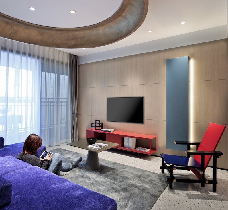 北辰湘府世纪F2创意样板房 | 蒙德里安风格的艺术空间-11