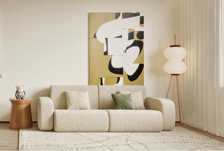 奶油风格的温馨家居设计丨中国西安丨西安.大小空间设计-12