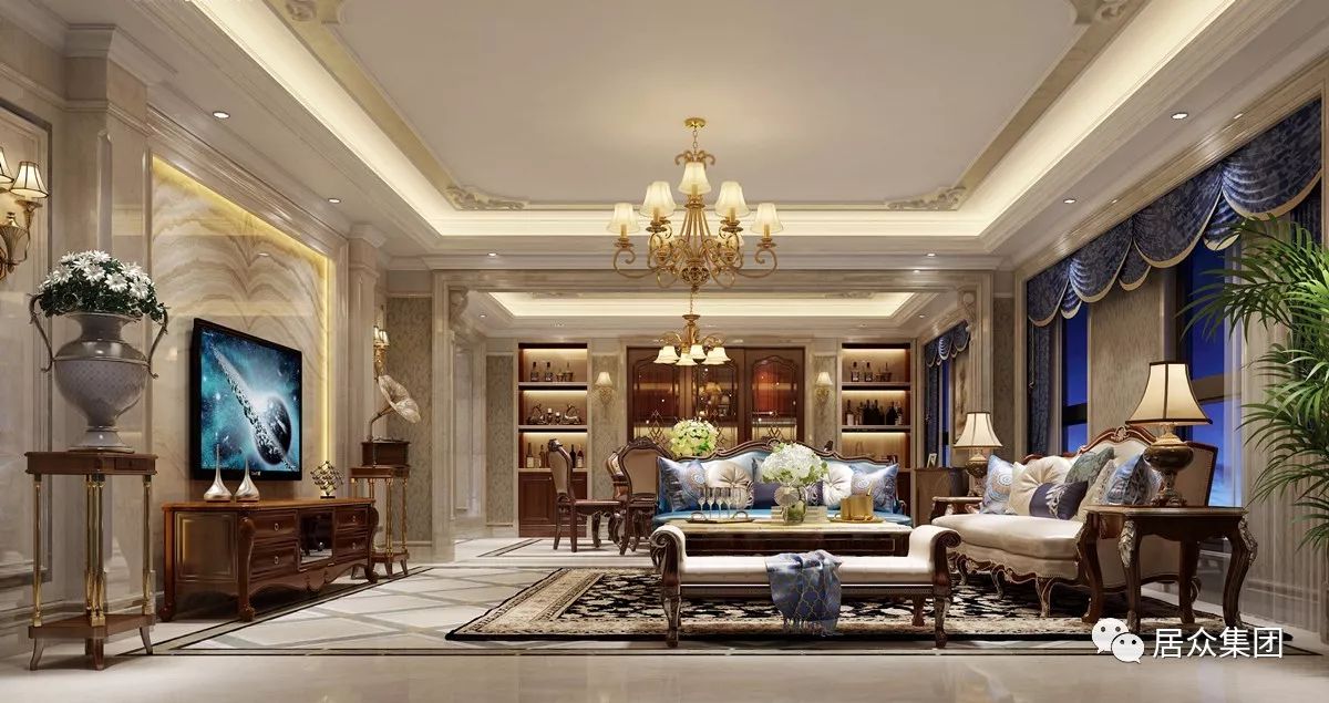 居众案例｜252㎡欧式风格 浪漫奢华的贵族生活！-30