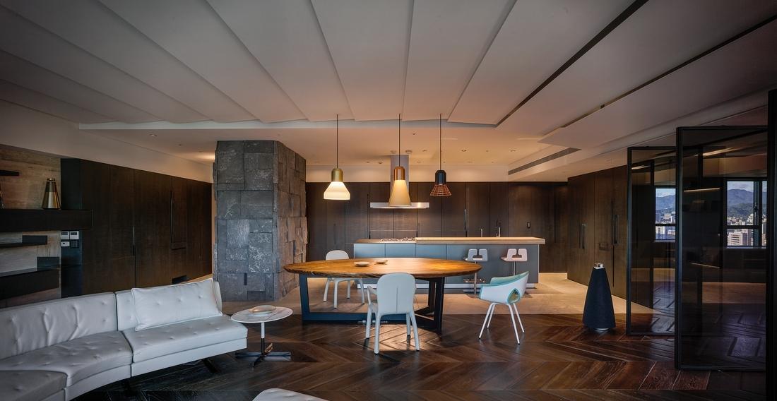 台北 Double Core 别墅,家庭核心与景观轴心-10