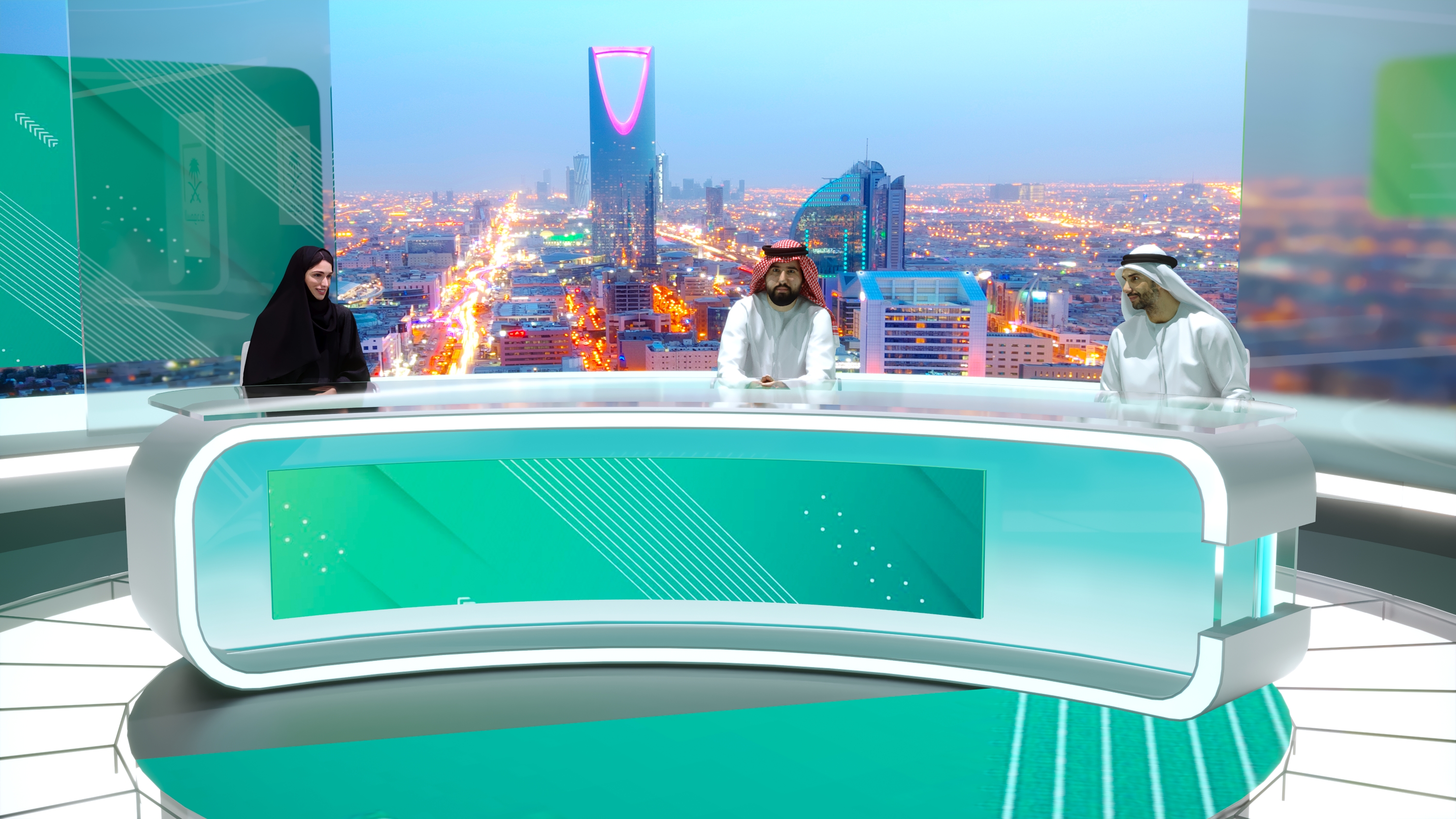 Saudi TV .News Studio .Set Design-6