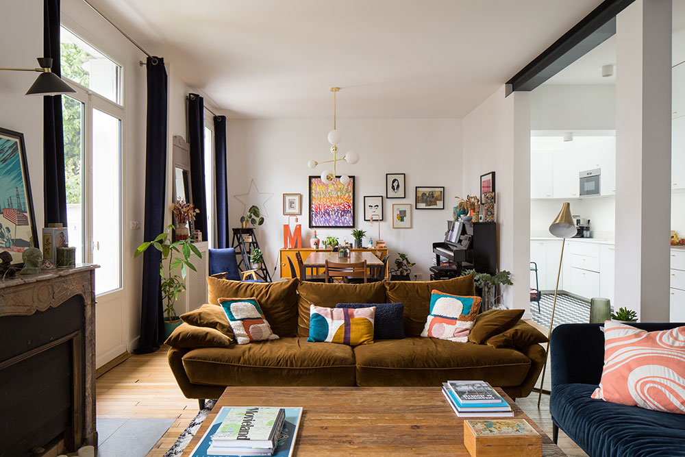 巴黎公寓的彩色风情设计-7