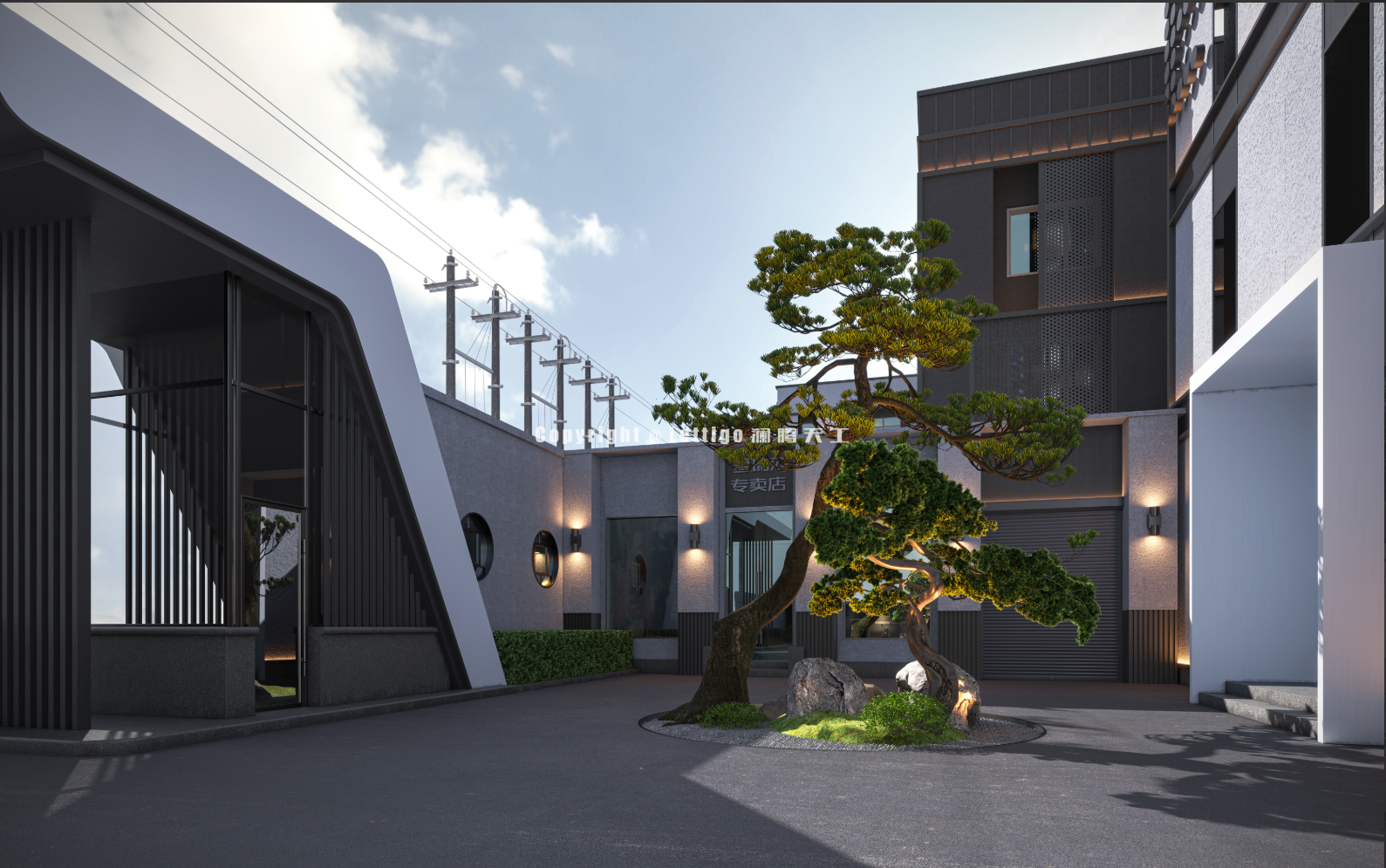 外观建筑|产业园创意园效果图案例-8