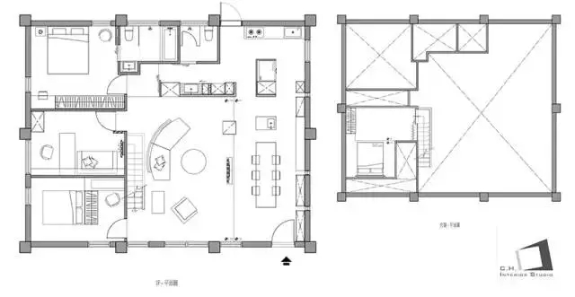 豪华别墅 现代风格家里装修还可以这样？隔墙不到顶也能这么漂亮-1