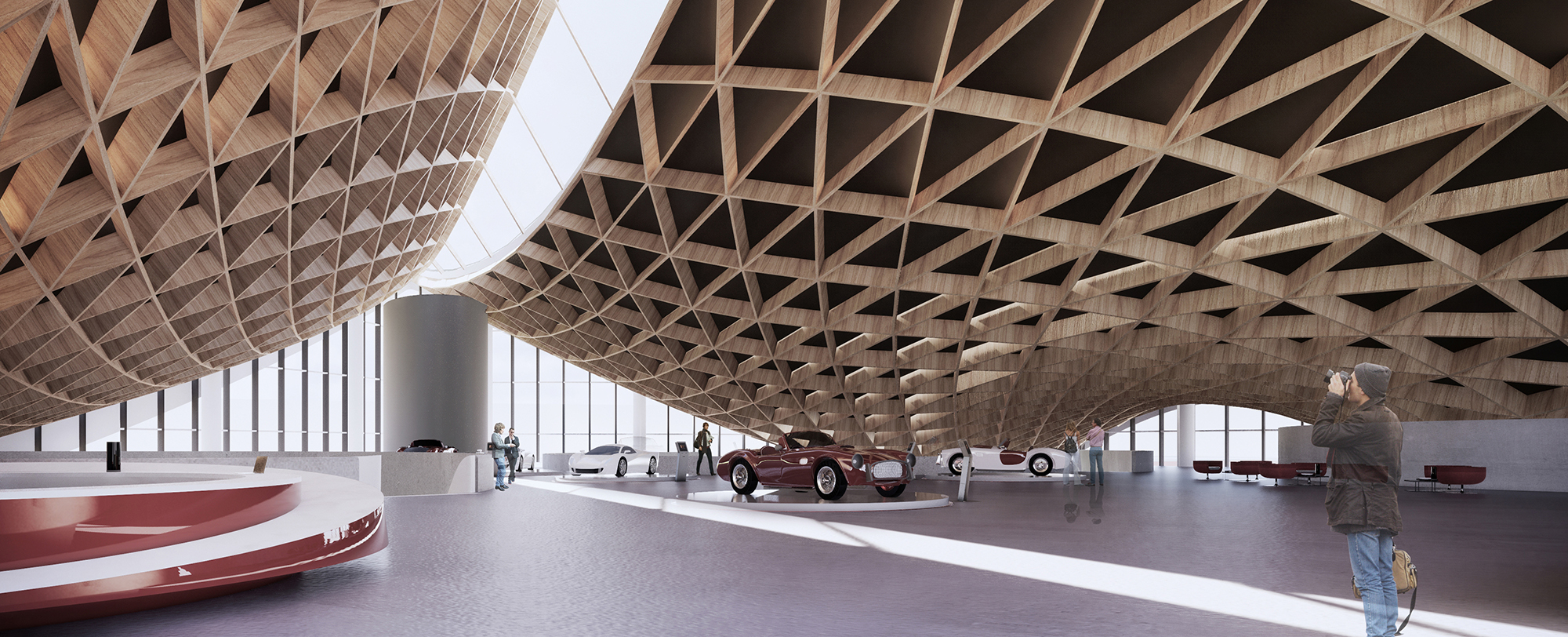 成都红旗汽车城展览中心——BEHIVE Architects 打造的地标性建筑-22