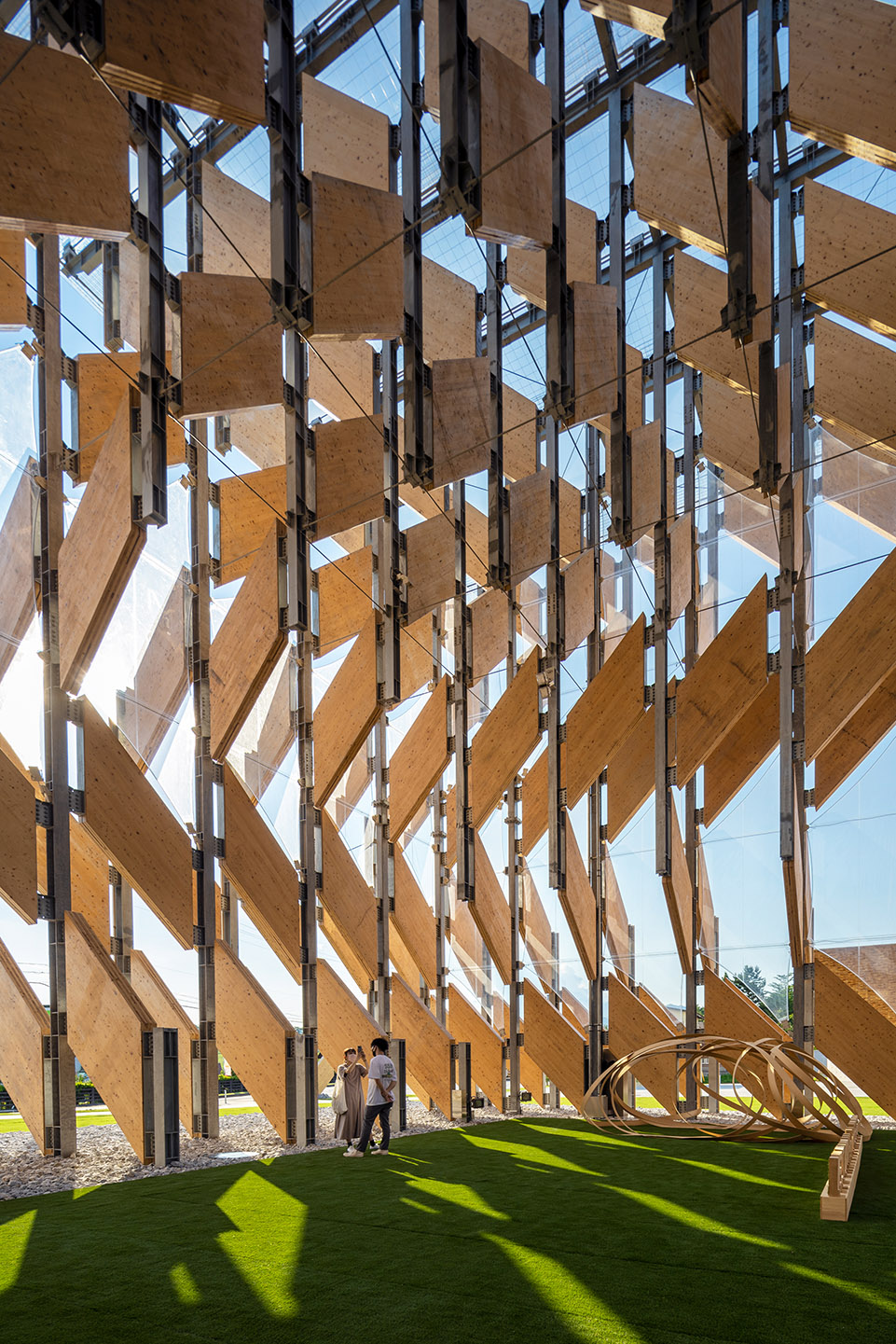 GREENable HIRUZEN 骑行中心和展亭丨日本丨隈研吾-7