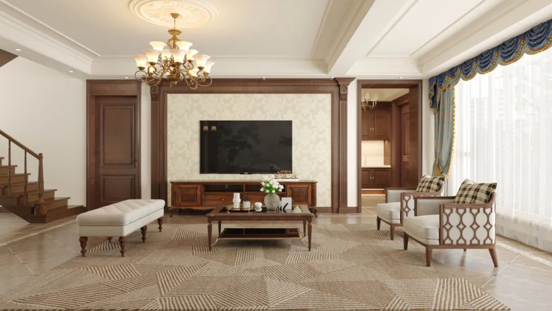 大连樱园山庄美式别墅设计丨中国大连丨壹平方设计师事务所-23