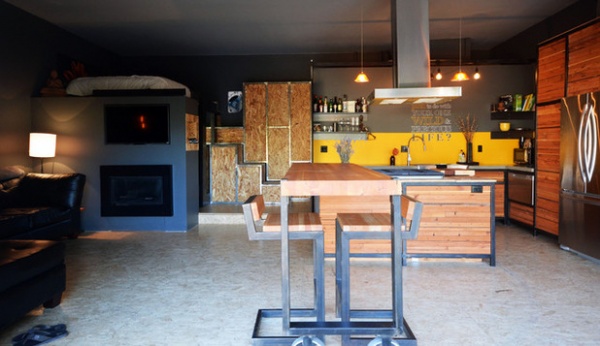 My Houzz: Couple's Two-Car Garage Becomes Their Chic New Home  -  Decor Ideas-21