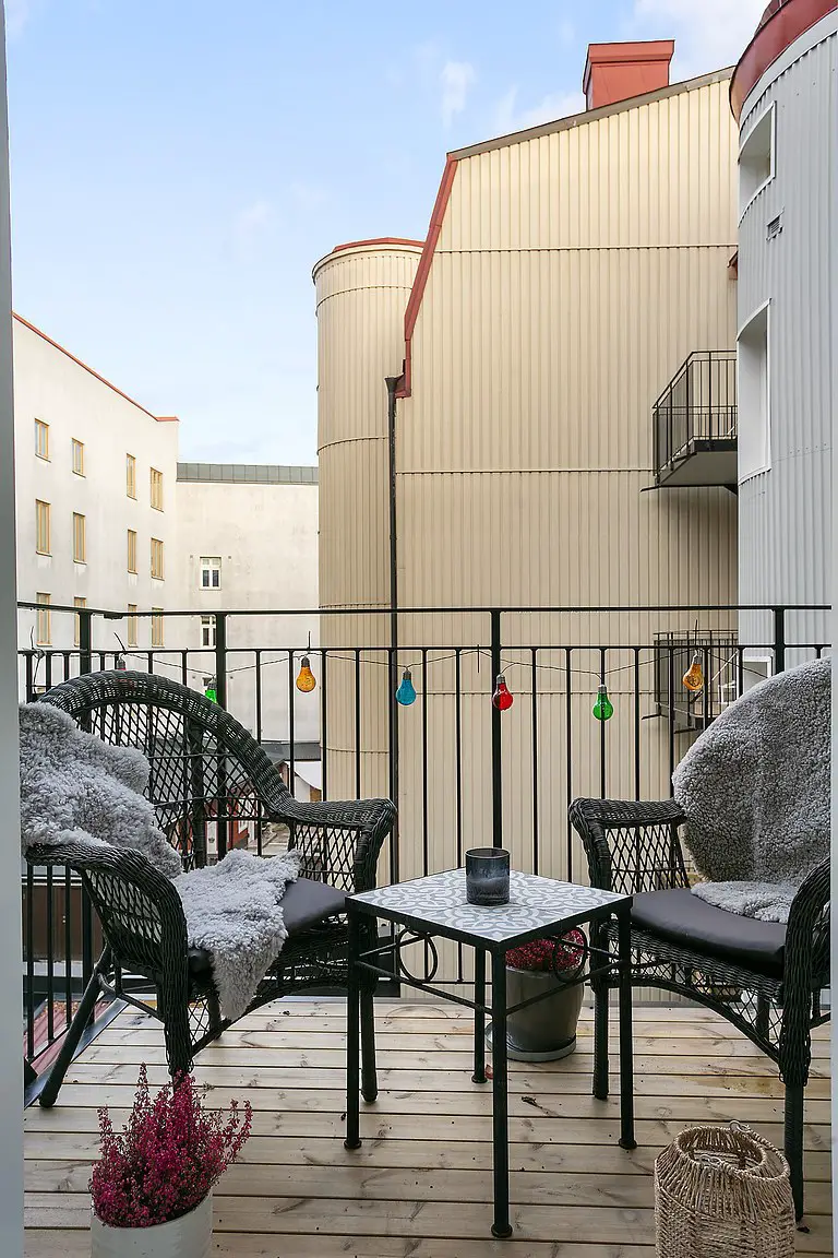 瑞典 63 平米幸福公寓 | 客厅厨房为主，卧室面积小-16