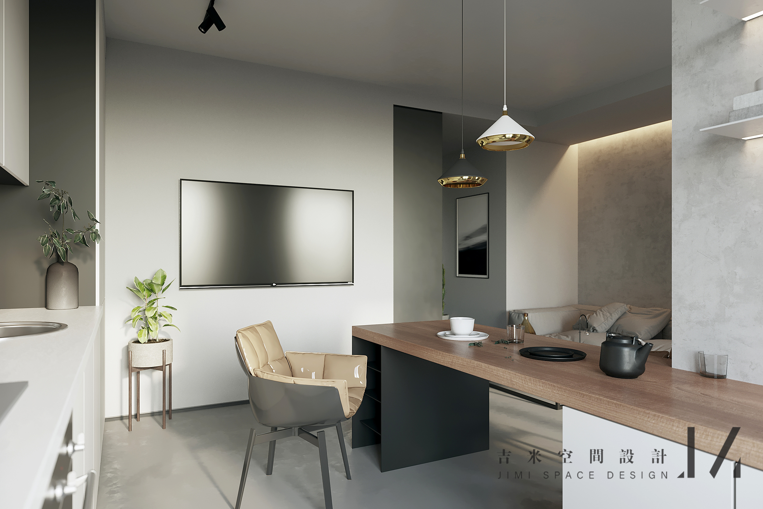 简约宜居，现代单身公寓设计-10