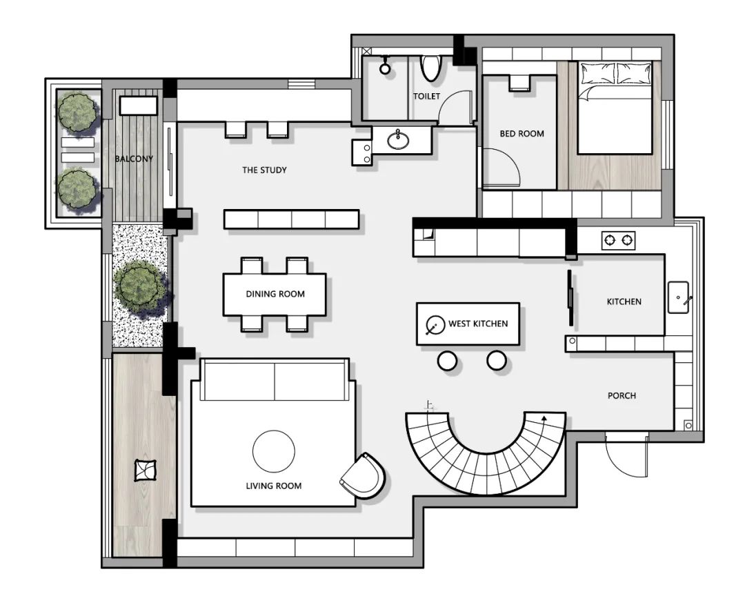 予·舒 · 成都温江复式住宅设计丨中国成都丨观白设计工作室-27