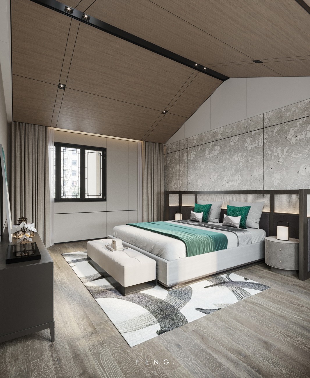 现代中式·总裁府邸 · 卓越海畔山复式样板房丨中国中山丨锋 FENG.-42