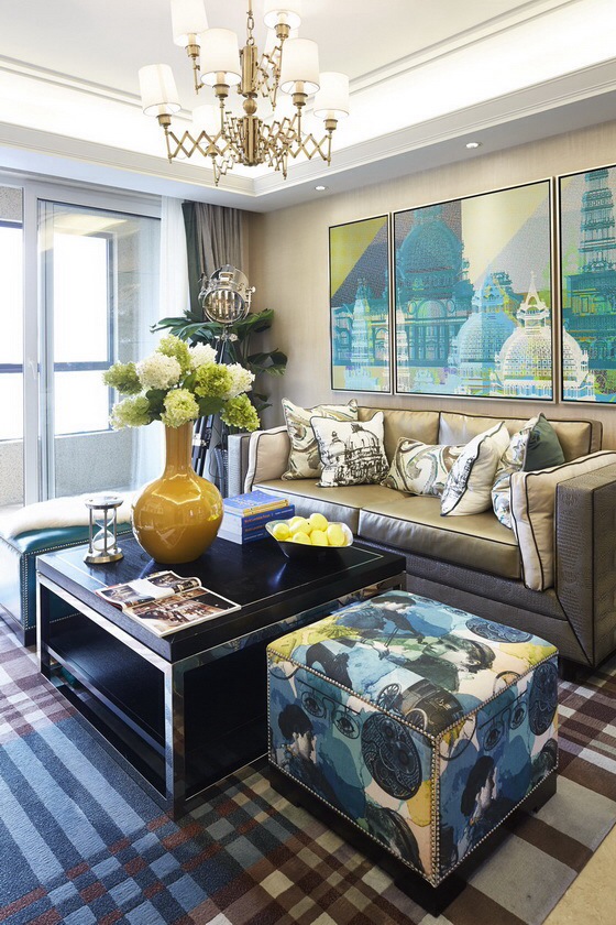 戴昆 Art Deco上海闸北象屿名邸样板房设计-1