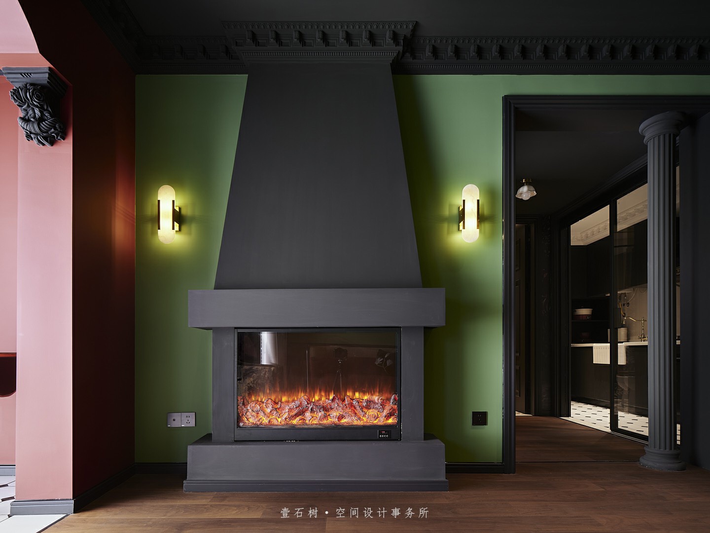 荣誉花园复古风格设计丨壹石樹空间设计事务所-28