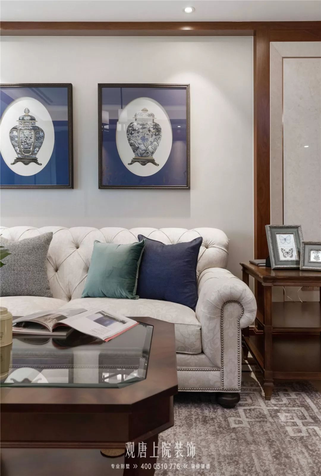 观唐上院解磊 | 香槟花园 150㎡美式中魂,定制生活热爱-28