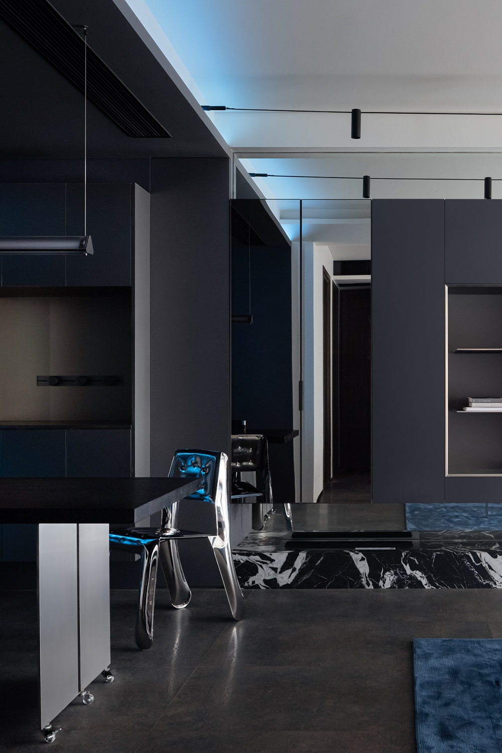 极简暗黑风:隐秘 · 深邃丨中国杭州丨有斯设计-10