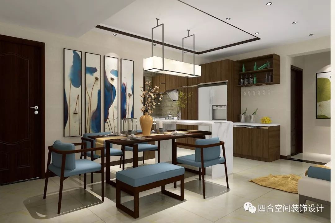 太原滨河果岭新中式家居设计，古韵美现代风-8