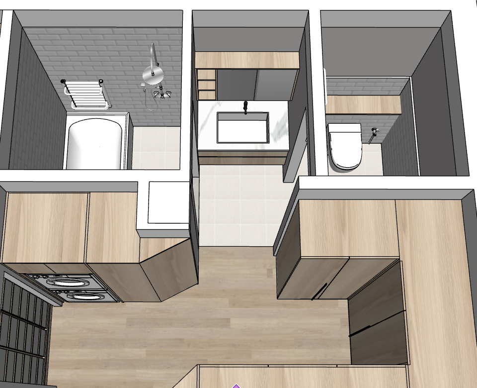 90平米顶层小三居大改造-34