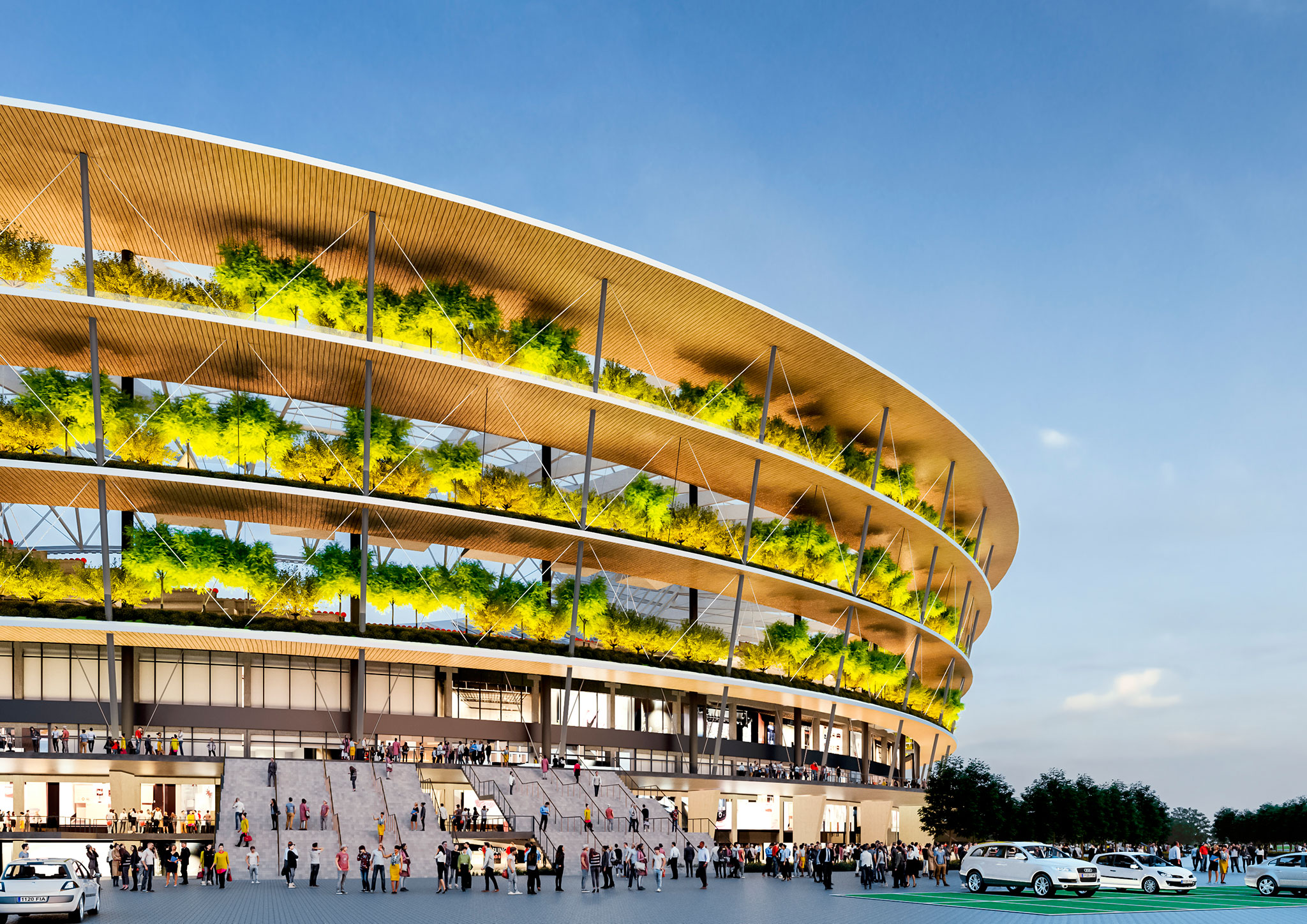 塞尔维亚新国家体育场丨贝尔格莱德丨Fenwick Iribarren Architects-17