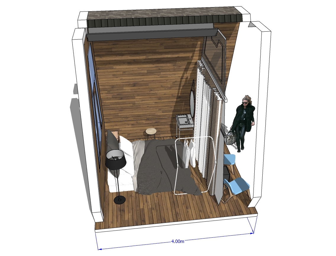 Type B 4x4 m. Samall House (RAFT HOUSE)-9