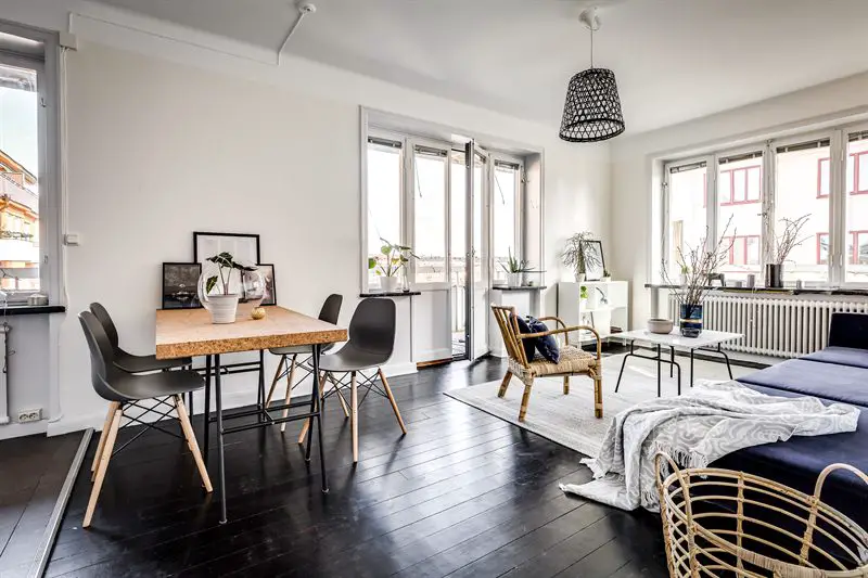 自然元素装点的瑞典城市公寓-2