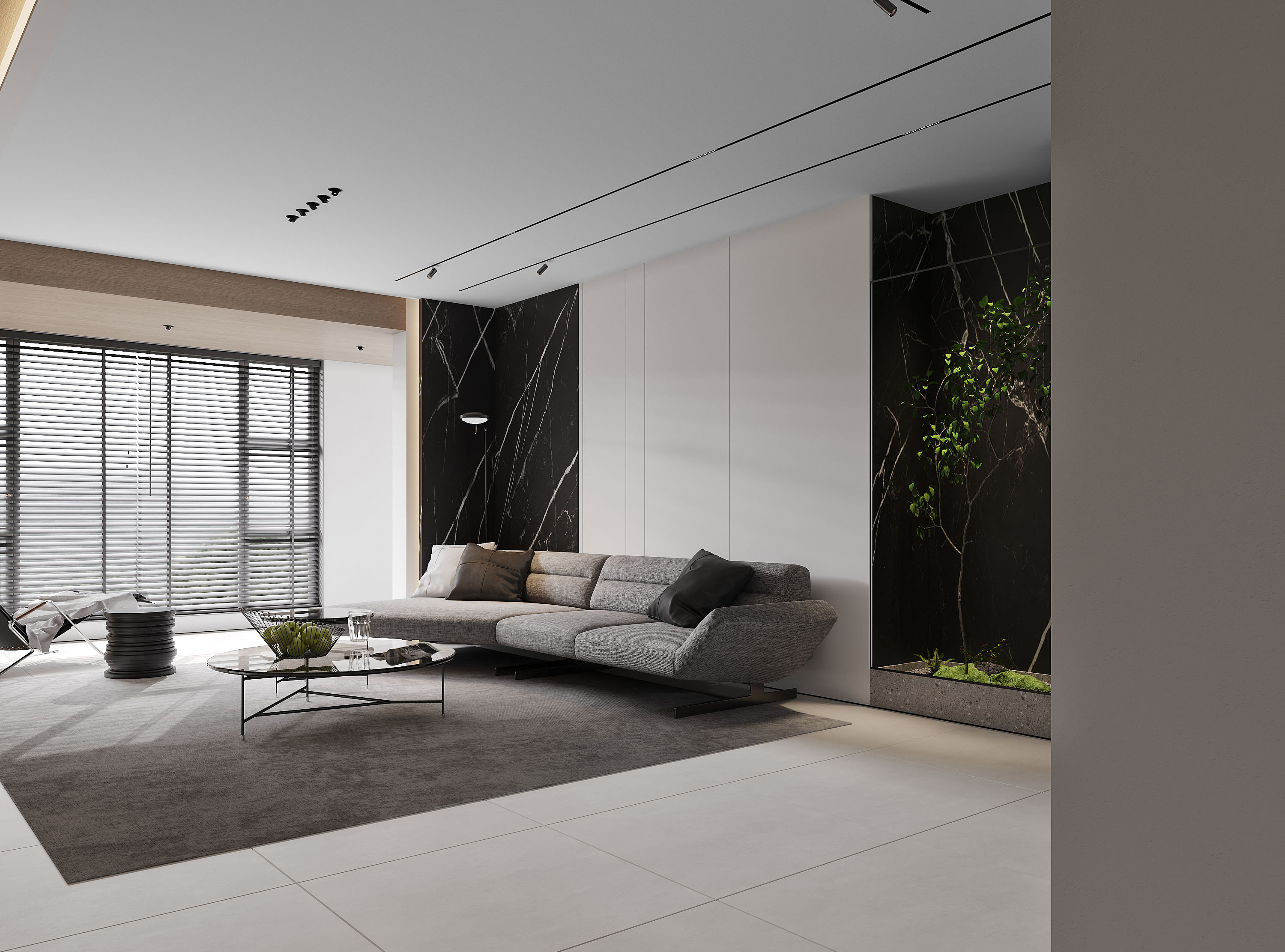 现代简约客餐厅厨房设计丨中国南京丨Merck 默克视觉设计-7