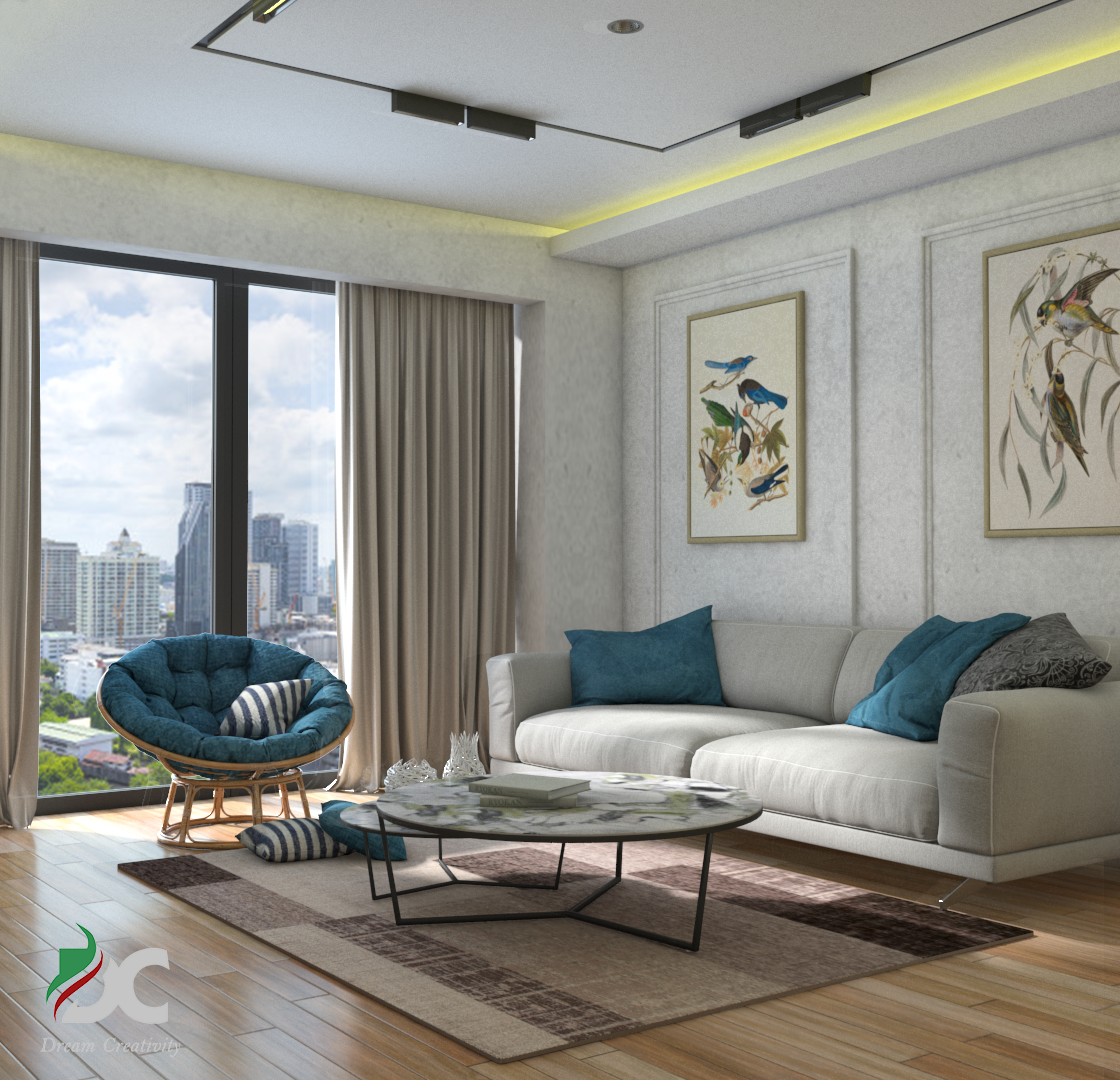 Kitchen with Living Room-1