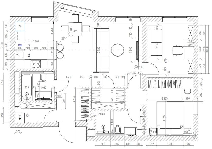 退休夫妇的 78㎡功能空间设计丨arta Loguntsova-8