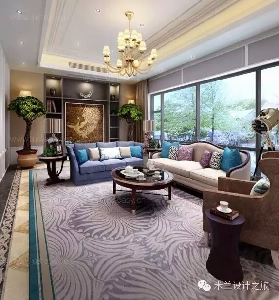 简约灰色调现代客厅设计案例-11