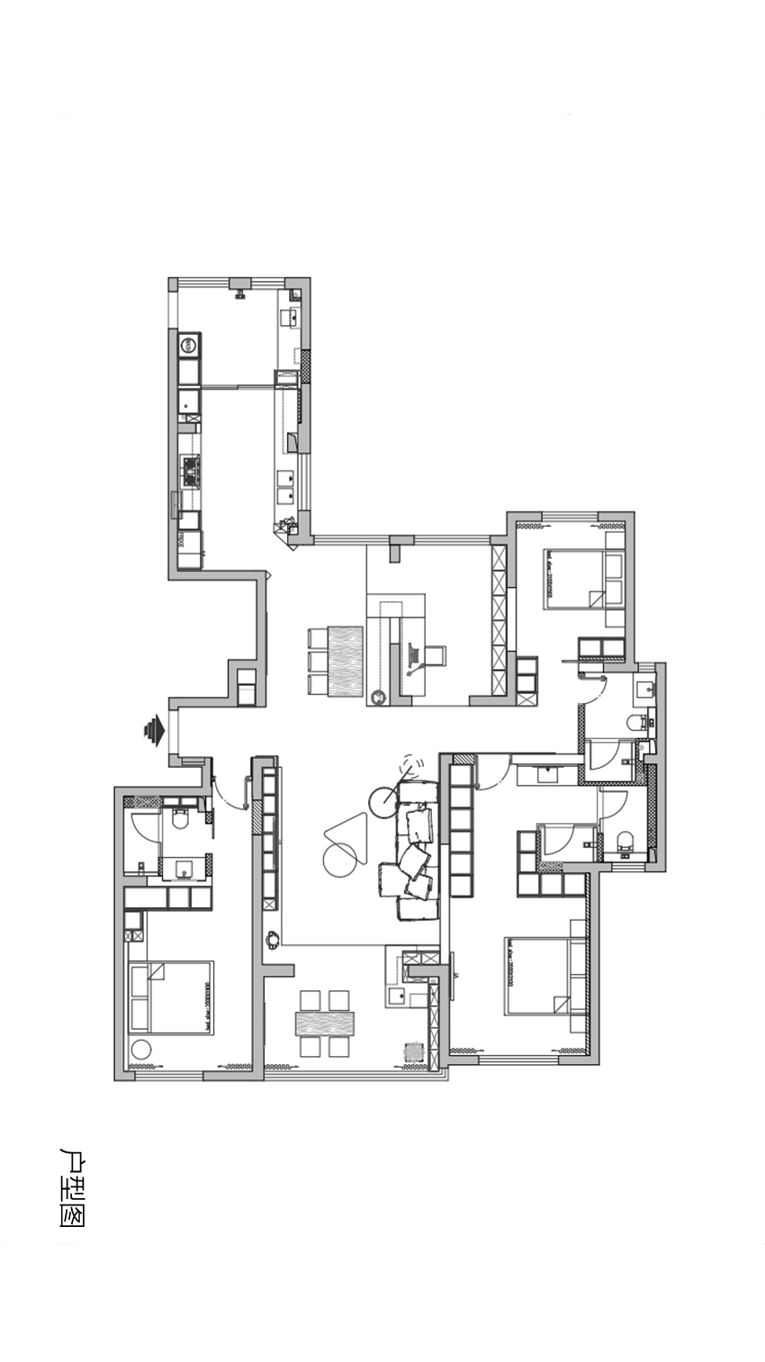 西安金辉·融侨城现代住宅空间设计丨中国西安丨ANG STUDIO-29