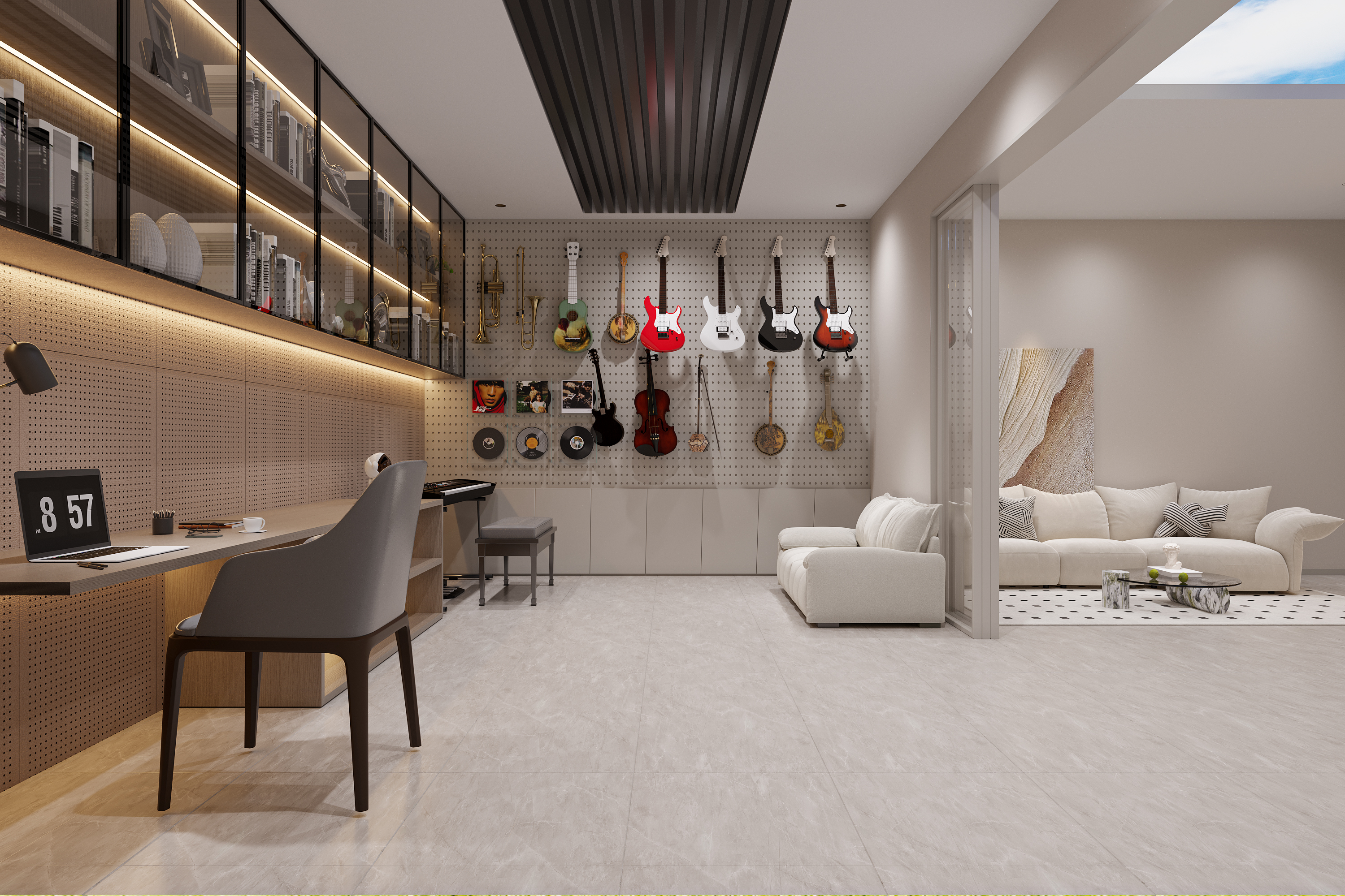 在喧嚣的城市有个院子，还带一个地下空间-11