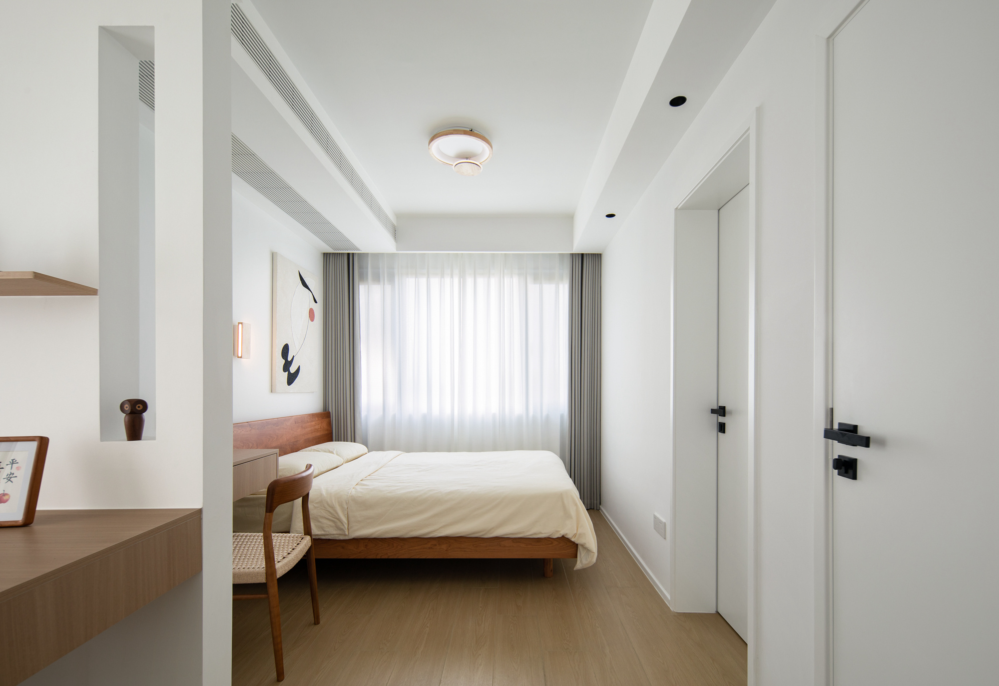 原木色+大白墙，打造简单温馨的住宅。-23