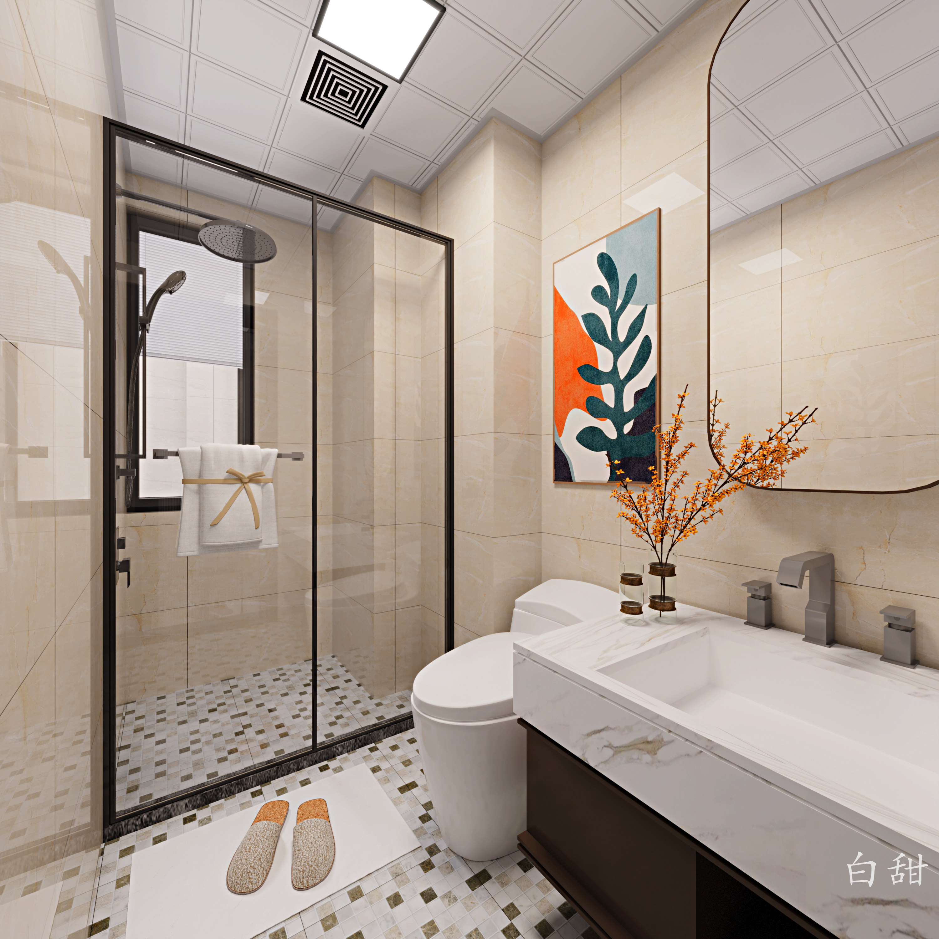 现代轻奢都市品味家居空间设计-7