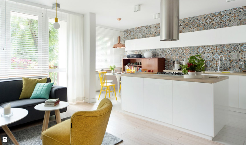 波兰82.5㎡现代简约花砖公寓  WIDAWSCY STUDIO ARCHITEKTURY-3