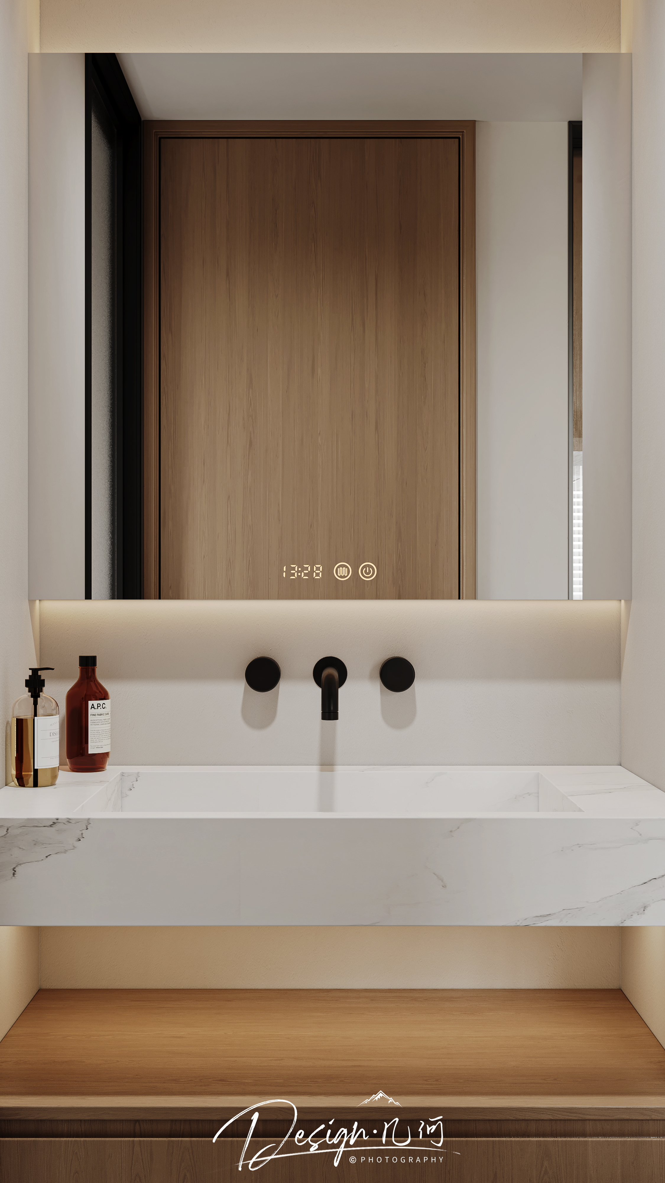 几何空间视觉表现 | 华安府现代奶油风客餐厅-14