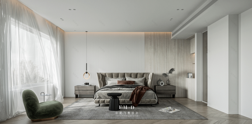 合肥 260㎡现代休闲风叠墅,打造三口之家生活艺术空间-43