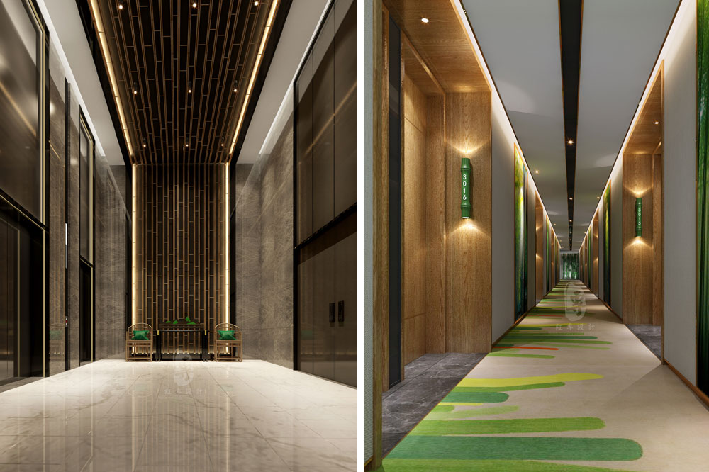 红专酒店设计案例赏析： 竹子国际大酒店-2