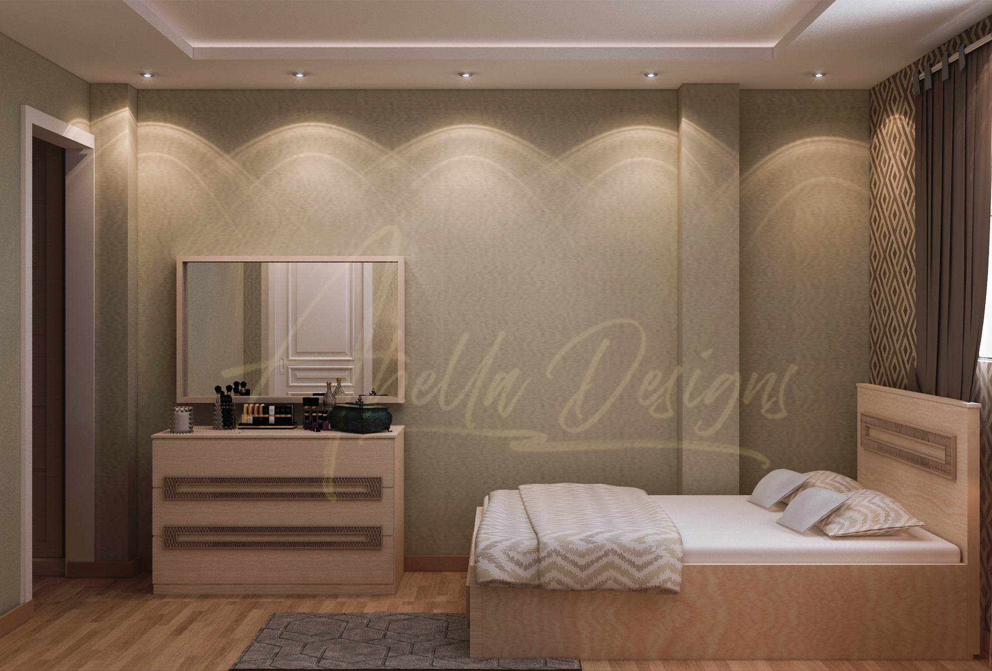 现代卧室丨Arch. Ahella Hamed-11