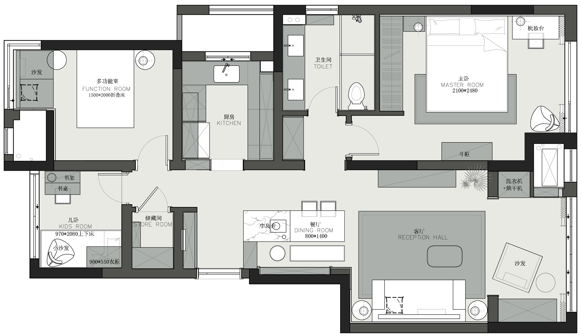 紫荆公馆法式复古风品质居所设计丨中国南京-23