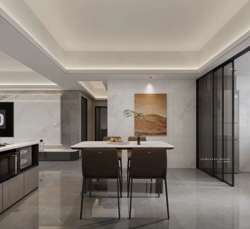 金碧尚都 132㎡现代简约空间丨九木堂设计-21