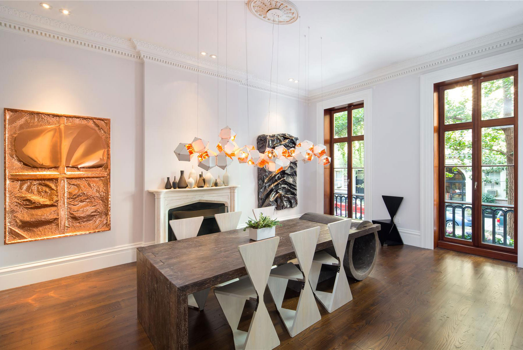 豪华别墅 现代风格Fireplaces in Greenwich Village 美国 纽约-13