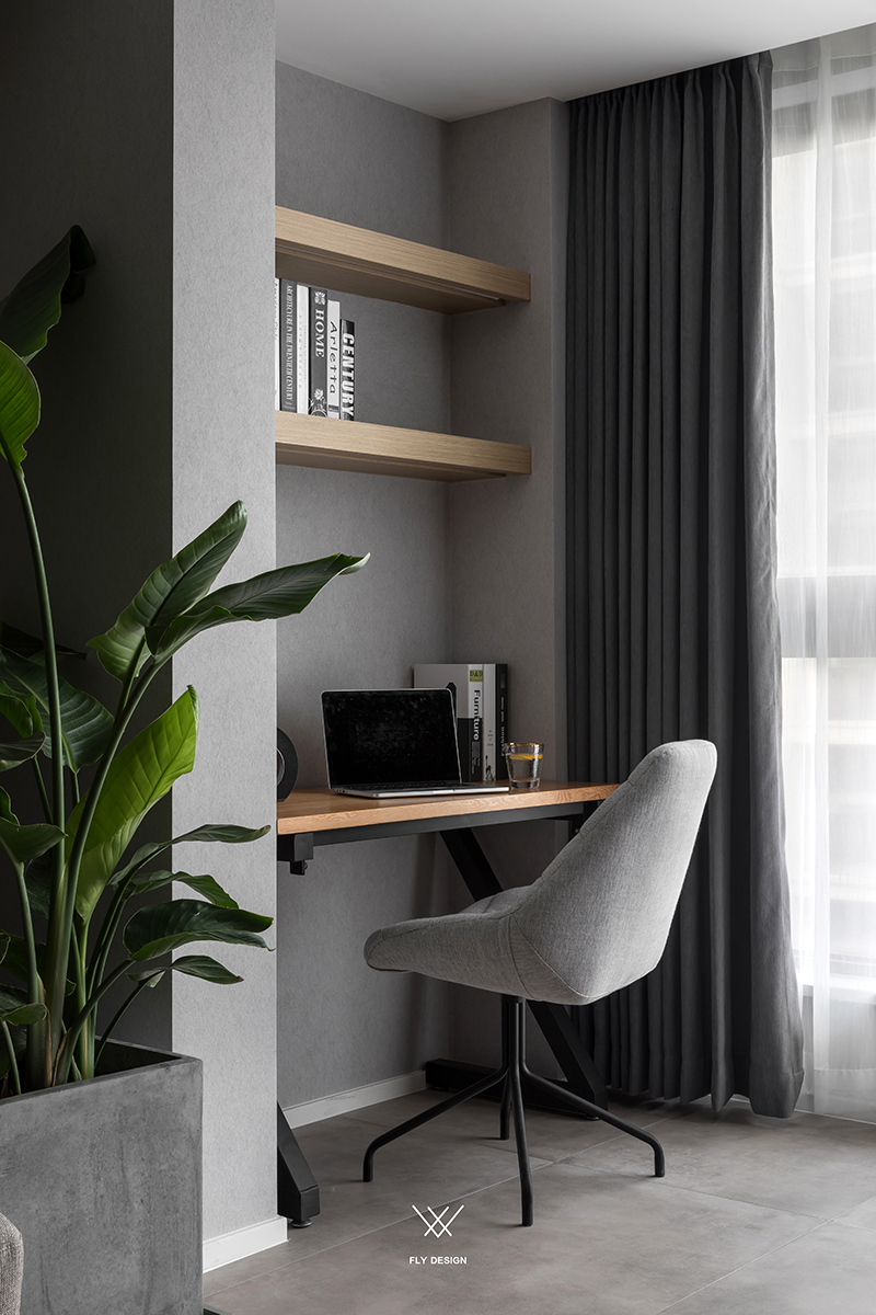 江南国际城 110㎡休闲北欧风设计,木元素与灰色基调的完美融合-21