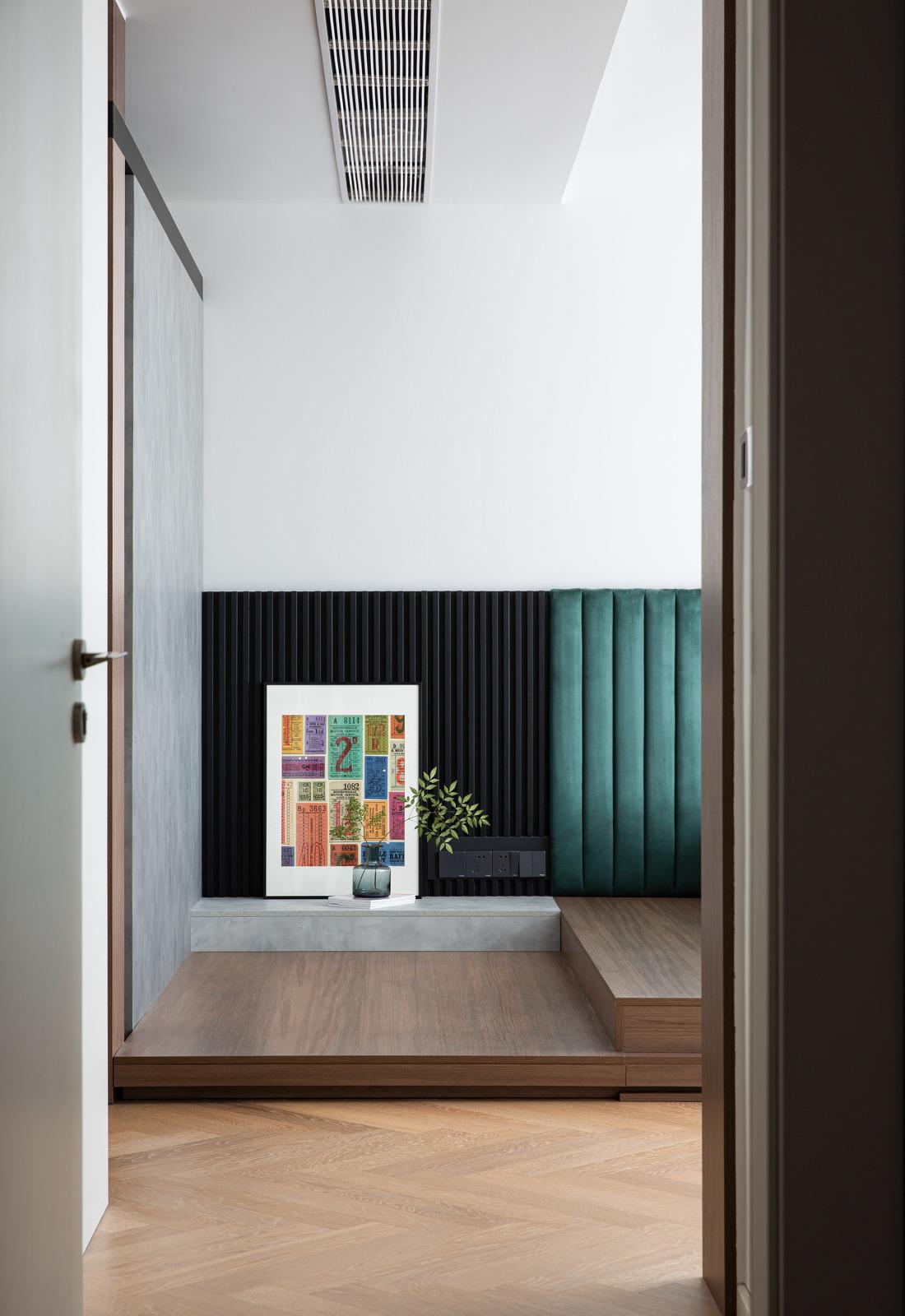 200㎡大平层现代简约风黑白艺术空间-21