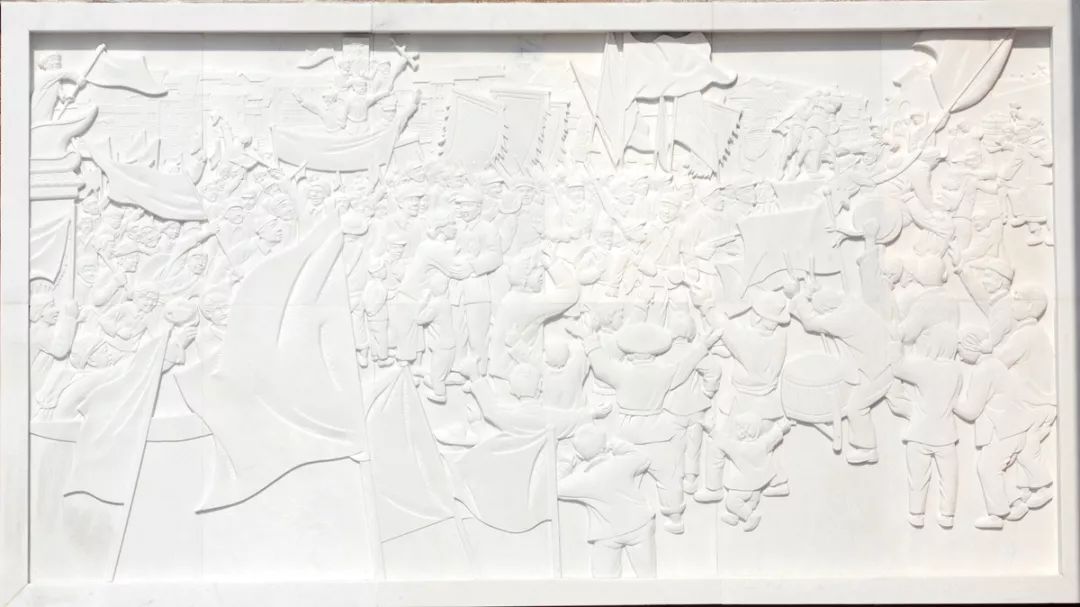 壁画系教师朱景华为浙江东阳二中设计校史文化墙-16