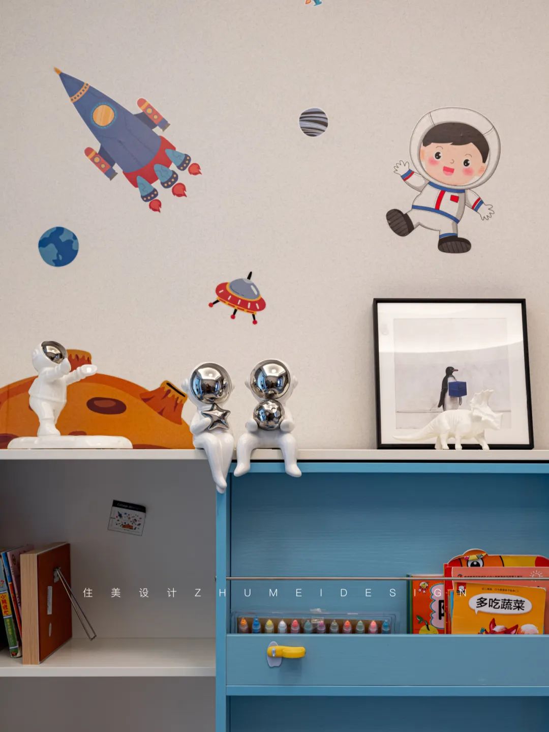 云端之外 · 现代奶油风格的温馨家庭空间设计丨中国长沙丨住美设计-43