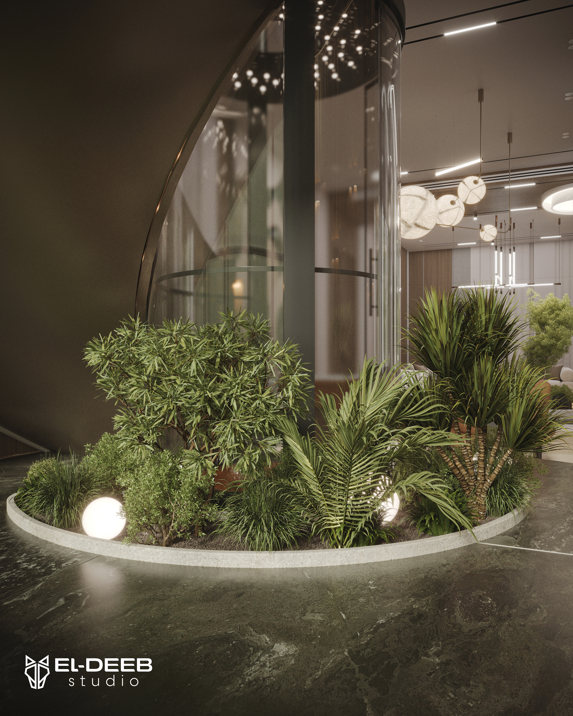 Organic Balance Villa Reception & Stairs-26